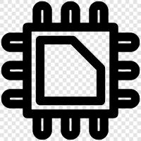 Mikrochip, Prozessor, Motherboard, Motherboard Design symbol