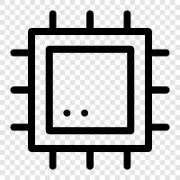 microchip, CPU, motherboard, graphics card icon svg