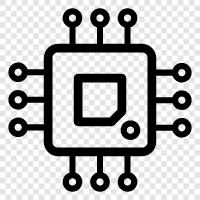 Mikrocontroller, eingebettete Systeme, digitale Signalverarbeitung, Datenspeicher symbol