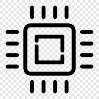 microcontroller, microprocessor, embedded system, firmware icon svg