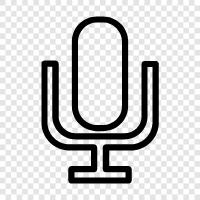 Mikrofon, Audio, Aufnahme, Podcast symbol