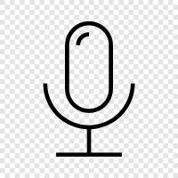 microphone, voice, voiceover, podcast icon svg