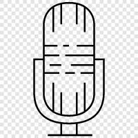 microphone, voice, recording, podcast icon svg