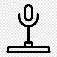 microphone, audio, audio recorder, audio editing icon svg