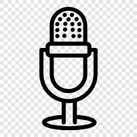 microphone, voice, recording, podcast icon svg