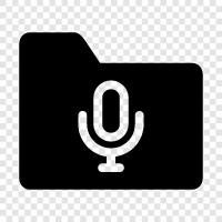 microphone, audio, sound, recording icon svg