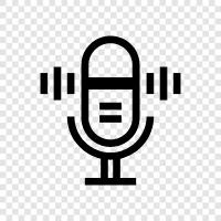 microphone, microphone for recording, condenser microphone, dynamic microphone icon svg