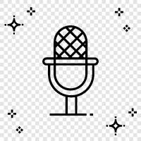 microphone, audio, voice, recording icon svg
