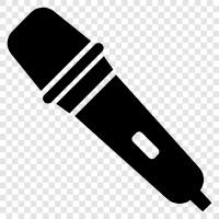 Podcast için mikrofon, podcast mikrofon, ses kaydedici mikrofon, Mikrofon ikon svg