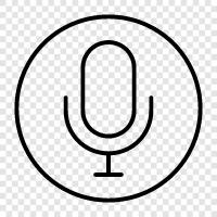 microphone, voice, sound, recording icon svg