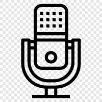 microphone, voice over, voice acting, voice training icon svg