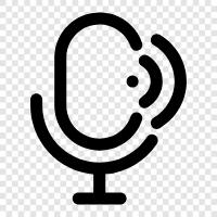 microphone, microphones, sound, sound recording icon svg