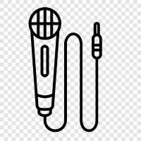 microphone, voice recorder, voice changer, recording device icon svg