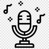 microphone, voice recorder, audio recorder, audio editor icon svg