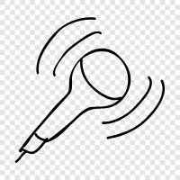 microphone, boom mic, lavalier mic, wireless mic icon svg