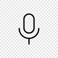 microphone, voice, recording, podcasting icon svg
