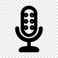 microphone reviews, microphone tips, microphone for podcast, microphone for video icon svg