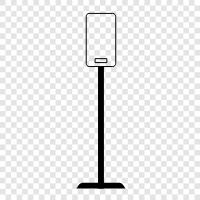 microphone stand, podium stand, lectern stand, speaker stand icon svg