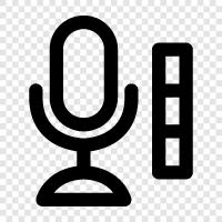 microphone, audio, audio recorder, recorder icon svg