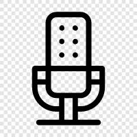 microphones, voice, recording, audio icon svg