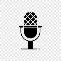 Microphones, Recording, Audio, Speakers icon svg