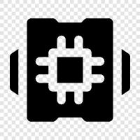 microprocessor, central processing unit, digital signal processor, floating point unit icon svg