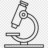 microscope, microscope equipment, microscope repair, microscope parts icon svg