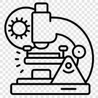 microscope, microscope equipment, microscope parts, microscope repair icon svg