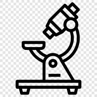микроскопические изображения, просмотр микроскопов, увеличение микроскопов, микроскопические линзы Значок svg