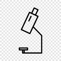 microscope, inspection, magnifying glass, light microscope icon svg