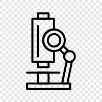 microscope, microscope equipment, microscope parts, microscope repair icon svg