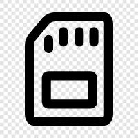 microsd, sd card, memory card reader, card reader icon svg