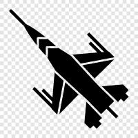 Military Jet, Jet Fighter, Military Plane, Airplane icon svg