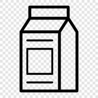 milk cartons, milk, carton milk, carton milk products icon svg