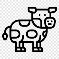 milk, beef, bovine, dairy icon svg