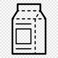 milk, carton, empty, recycle icon svg