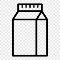 milk, carton, container, dairy icon svg