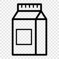 milk, carton, milk products, milk packaging icon svg