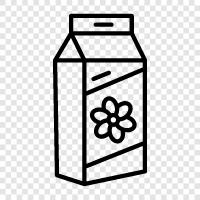 milk, carton, plastic, dairy icon svg