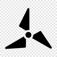 mill, turbine, power, renewable icon svg