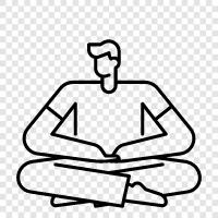 mindfulness, relaxation, concentration, peace icon svg