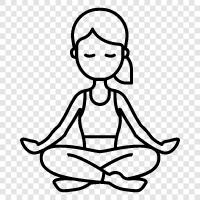 mindfulness, concentration, relaxation, peace icon svg