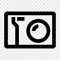 mini camera, point and shoot camera, digital camera, digital photo camera icon svg