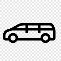 mini van, van, small van, small cars icon svg