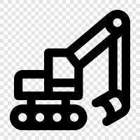 mining, construction, earthmoving, machinery icon svg