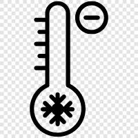 minus Thermometer, Thermometer, orales Thermometer, Fiebertherme symbol