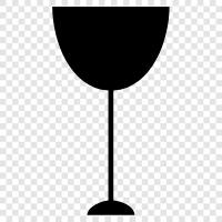 mirror, window, bowl, wine icon svg