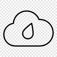 miserable, dreary, wet, cloudy icon svg