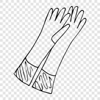 Mitts, Warmers, Fingerless Gloves, Knitted Gloves icon svg