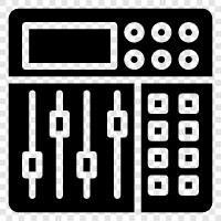 mixer, audio mixer, audio hardware, audio interface icon svg